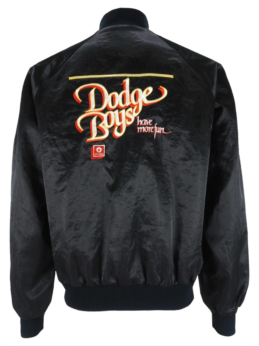 Vintage (Horizon) - Dodge Boys Have More Fun Embroidered Satin Jacket 1990s
L